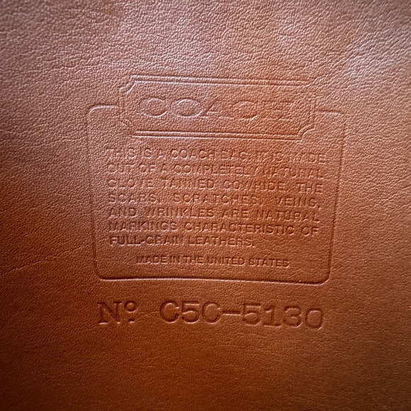 Coach Vintage Willis Station Leather Crossbody with Matching Checkbook Cover Tan - Picture 14 of 17